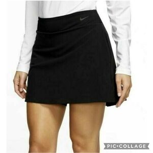 Nike Golf Skirt Women's Small Dri-Fit Active Black Skort Pockets Athletic Preppy